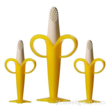 Banana Shape Baby Silicone Limping dentes